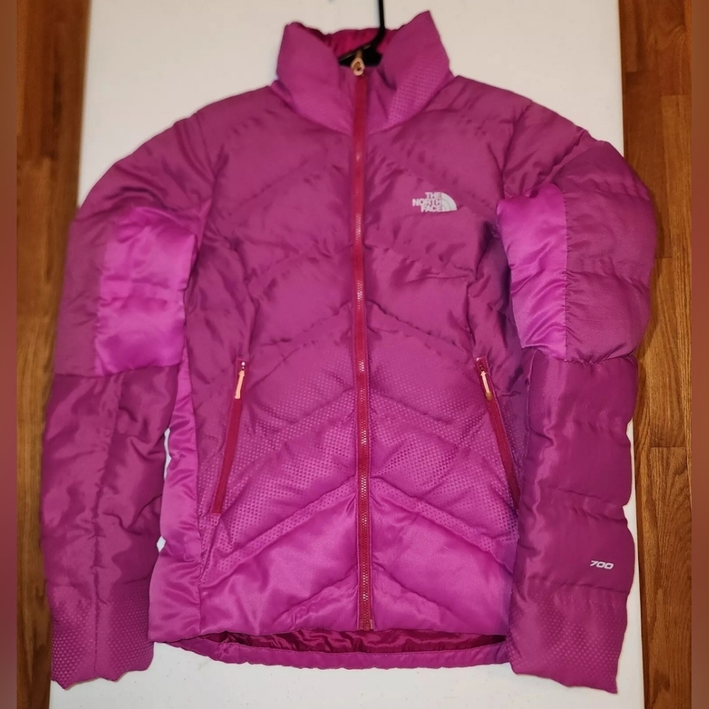 The North Face Fuseform Dot 700 Down Matrix Jacket Women's   SZ XS Pink